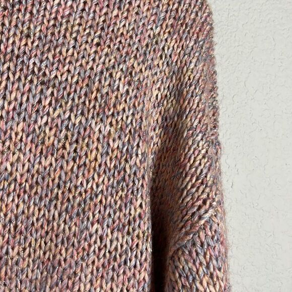 Ann Taylor Petite Multicolor Knitted‎ Ribbed Mock Neck Sweater Womens XSP - Picture 3 of 8